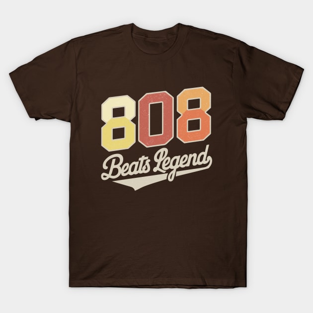 808 Beats Legend - Classic Drum Machine T-Shirt by Dazed Pig